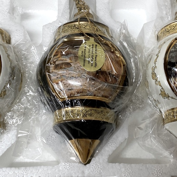 Bradford Edition Set 4 Woodland Tranquility Ornament Collection, 1999 - Picture 2 of 7